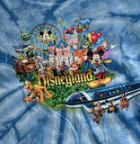 Disney Mickey & Friends Disneyland Resort Graphic Tie Dye Short Sleeve Shirt 18M