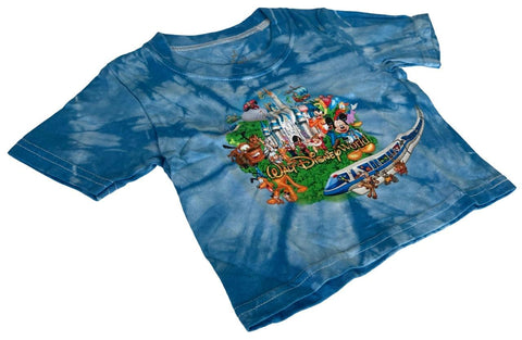 Disney Mickey & Friends Walt Disney World Graphic Tie Dye Short Sleeve Shirt 6M