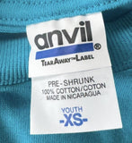 Anvil Youth Damian McGinty Graphic Teal Short Sleeve Shirt Size X-Small