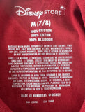 Disney Boys Mickey Mouse Donald Goofy & Pluto Red Short Sleeve Shirt Size Medium