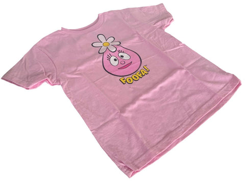 Rabbit Skins Youth Yo Gabba Gabba Foofa Graphic Pink Short Sleeve Shirt Size 7