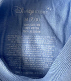 Disney Girls Frozen Elsa Graphic Blue Short Sleeve Shirt Size Medium