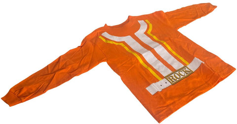 Alstyle Youth Yo Gabba Gabba DJ Lance Rock Graphic Orange Shirt Size Large