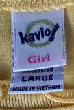 Kavio Girls Damian McGinty Graphic Yellow Short Sleeve Shirt Size Large