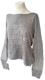 Independent Women's Jay-Z Coldplay Brooklyn NY 12.31.12 Wide Neck Sweater Size L