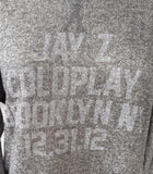 Independent Women's Jay-Z Coldplay Brooklyn NY 12.31.12 Wide Neck Sweater Size L