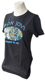 Bay Island Women's Bon Jovi Because We Can Graphic Black Shirt Size Large