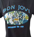 Bay Island Women's Bon Jovi Because We Can Graphic Black Shirt Size Large