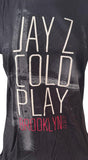 Tultex Women's Jay-Z & Coldplay Brooklyn 12.31.12 Black Shirt Size Large