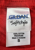 Gildan Women's Buffalo Dyngus Day Graphic Red Short Sleeve Shirt Size Small