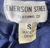 Emerson Street Clothing Women's Ole Miss Graphic Blue T-Shirt Hoodie Size Small