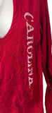 Emerson Street Clothing Women's Carolina Graphic Red T-Shirt Hoodie Size Small