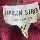 Emerson Street Clothing Women's Mississippi State Maroon T-Shirt Hoodie Size M