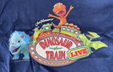 Hanes Boys Jim Henson's Dinosaur Train Live Navy Short Sleeve Shirt Size Medium