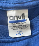 Anvil Youth Supertramp Jr. Crew 2011 Tour Blue Short Sleeve Shirt Size Small