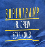 Anvil Youth Supertramp Jr. Crew 2011 Tour Blue Short Sleeve Shirt Size Small