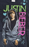 Gildan Youth Justin Bieber Graphic Black Short Sleeve Shirt Size Small