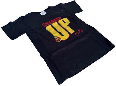 Anvil Youth Western New York Flash Soccer Charged Up Graphic Black Shirt Size S