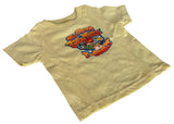 Rabbit Skins My First BrewThru T-Shirt Graphic Yellow Short Sleeve Shirt Size 2