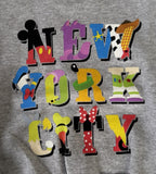 Hanes Boys Mickey & Friends New York City Gray Pullover Sweatshirt Size XS