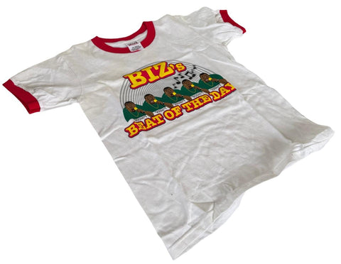 Anvil Youth Yo Gabba Gabba Biz's Beat Of The Day Graphic White Shirt Size Small