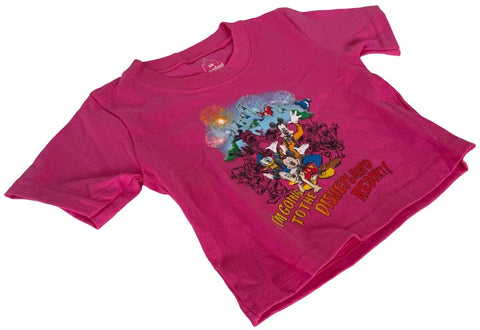 Disney Mickey & Friends I'm Going To The Disneyland Resort! Pink Shirt Size 6M
