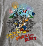 Disney Mickey & Friends I'm Going To The Disneyland Resort Gray Shirt Size 4T
