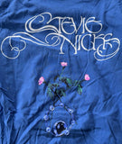 Tultex Women's Stevie Nicks Bella Donna Graphic Blue Short Sleeve Shirt Size L