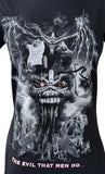 Bay Island Women's Iron Maiden The Evil That Men Do 2012 Black Shirt Size Medium