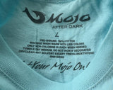 Mojo After Dark Women's Mojo Logo Graphic Teal Short Sleeve Shirt Size Large