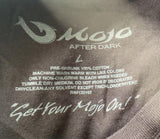 Mojo After Dark Women's Mojo Logo Graphic Black Short Sleeve Shirt Size Large