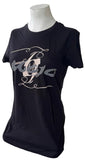 Mojo After Dark Women's Mojo Logo Graphic Black Short Sleeve Shirt Size Large