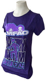Bay Island Women's LMFAO Everyday I'm Shufflin Purple Short Sleeve Shirt Size L