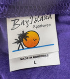 Bay Island Women's LMFAO Everyday I'm Shufflin Purple Short Sleeve Shirt Size L