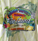 LAT Women's Jimmy Buffet Welcome To Finland Tour 2011-12 Tie-Dye Shirt Size XL