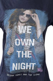 Tultex Women's Selena Gomez And The Scene We Own The Night Navy Shirt Size L