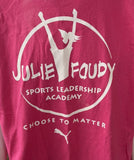 Anvil Men's Puma Julie Foudy Sports Leadership Academy Pink Shirt Size X-Large
