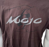 Mojo After Dark Men's Mojo Logo Graphic Brown Short Sleeve Shirt Size Large