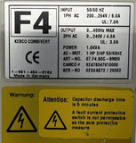 KEB Combivert F4 07.F4.80C-BM00 AC Motor Drive 1 HP 200-264V 50/60Hz 1.6KVA