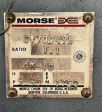 Morse Borg Warner CV700498 Gear Reducer 1.1 Ratio 1750 RPM