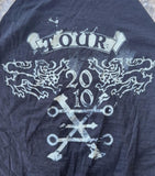 Rush Men's Rush 2010 Tour Graphic Black And White 3/4 Sleeve Shirt Size Large