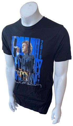 Tultex Men's Paul McCartney Up And Coming 2010 Tour Black Shirt Size Large