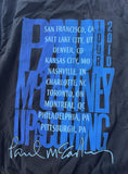 Tultex Men's Paul McCartney Up And Coming 2010 Tour Black Shirt Size Large