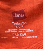 Hanes Men's Harley-Davidson Motorcycles Graphic Orange Pocket Shirt Size Small