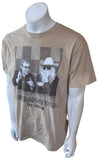 Anvil Men's Elton John Leon Russel The Union Beige Short Sleeve Shirt Size Large