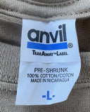 Anvil Men's Elton John Leon Russel The Union Beige Short Sleeve Shirt Size Large