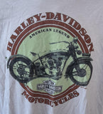 Next Level Men's Harley-Davidson Motorcycles American Legend Beige Shirt Size XL