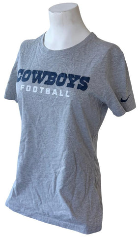 NFL Team Apparel Nike Women's Dallas Cowboys Football Gray Shirt Size Large