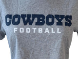 NFL Team Apparel Nike Women's Dallas Cowboys Football Gray Shirt Size Large