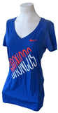 Nike Women's Denver Broncos Graphic Blue Slim Fit Short Sleeve Shirt Size Medium